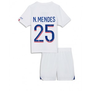 Paris Saint-Germain Nuno Mendes #25 babykläder Tredje Tröja barn 2022-23 Korta ärmar (+ Korta byxor)